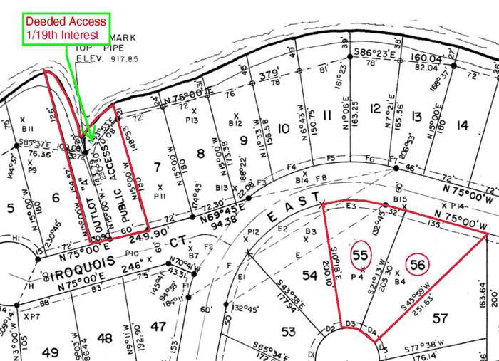 Eagle 55 & 56 Deeded Lake Access to Lake Redstone Building Site